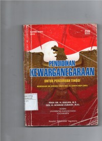 PENDIDIKAN KEWARGANEGARAAN UNTUK PERGURUAN TINGGI