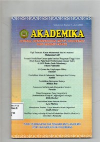 Akademika Jurnal Peningkatan Mutu Akademik IAIN Raden Fatah